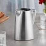 Vollrath 46306 Triennium 73.6 oz. Satin-Finished Stainless Steel Water Pitcher with Ice Guard