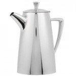 Vollrath 46306 Triennium 73.6 oz. Satin-Finished Stainless Steel Water Pitcher with Ice Guard