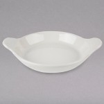 Hall China from Steelite International HL4350AWHA Ivory (American White) 14 oz. Au Gratin Dish - 12/Case