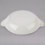 Hall China from Steelite International HL4350AWHA Ivory (American White) 14 oz. Au Gratin Dish - 12/Case