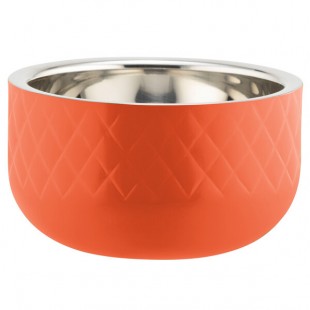 Bon Chef Diamond Collection Cold Wave 1 Qt. Orange Triple Wall Bowl