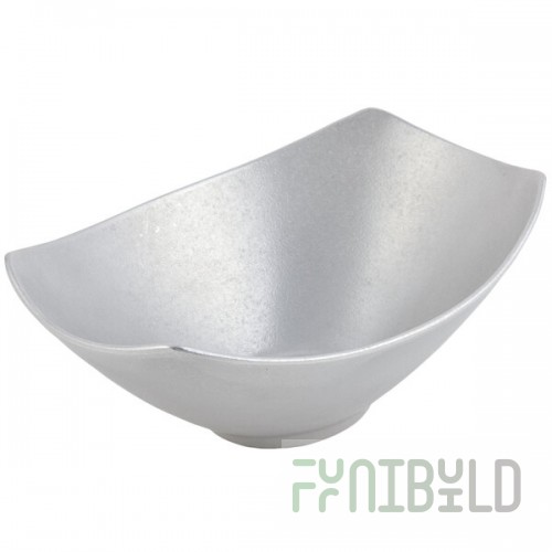 Bon Chef 2514 Gondola 96 oz. Pewter-Glo Cast Aluminum Bowl