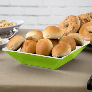GET ML-247-KL Keywest 2.5 Qt. Keylime Square Melamine Bowl - 6/Case