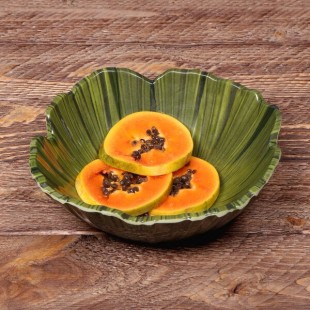 Elite Global Solutions DB712PL Tropicana Design Green 26 oz. Palm Leaf Melamine Bowl - 6/Case Elite Global Solutions DB712PL Tropicana Design Green 26 oz. Palm Leaf Melamine Bowl - 6/Case