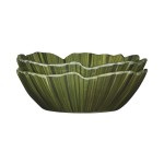 Elite Global Solutions DB712PL Tropicana Design Green 26 oz. Palm Leaf Melamine Bowl - 6/Case Elite Global Solutions DB712PL Tropicana Design Green 26 oz. Palm Leaf Melamine Bowl - 6/Case