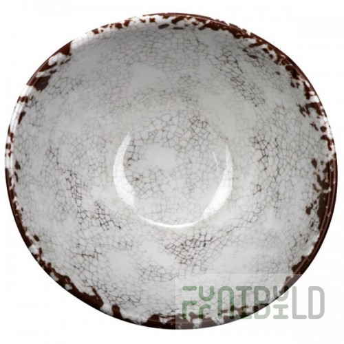 GET B-8-FM French Mill 8 oz. Irregular Round Melamine Bowl - 24/Case