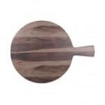 Elite Global Solutions M15RW Fo Bwa Round Faux Hickory Wood Serving Board with Handle - 15 Elite Global Solutions M15RW Fo Bwa Round Faux Hickory Wood Serving Board with Handle - 15