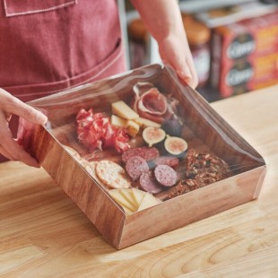 Enjay Wood Laminated Box with Lid for Meats and Treats 10