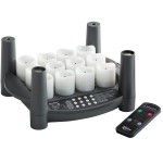 Sterno 60316 2.0 12 Piece Amber Rechargeable Flameless Votive Set with EasyStack Charging Base and Timer with Remote Sterno 60316 2.0 12 Piece Amber Rechargeable Flameless Votive Set with EasyStack Charging Base and Timer with Remote