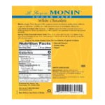 Monin Sugar-Free White Chocolate Flavoring Syrup 750 mL