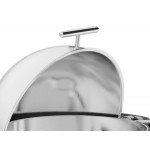 Acopa Supreme 6.5 Qt. Round Chrome Accent Roll Top Chafer Acopa Supreme 6.5 Qt. Round Chrome Accent Roll Top Chafer