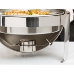 Acopa Supreme 6.5 Qt. Round Chrome Accent Roll Top Chafer Acopa Supreme 6.5 Qt. Round Chrome Accent Roll Top Chafer