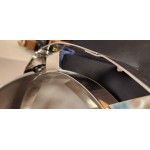 Acopa Supreme 6.5 Qt. Round Chrome Accent Roll Top Chafer Acopa Supreme 6.5 Qt. Round Chrome Accent Roll Top Chafer