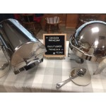Acopa Supreme 6.5 Qt. Round Chrome Accent Roll Top Chafer Acopa Supreme 6.5 Qt. Round Chrome Accent Roll Top Chafer