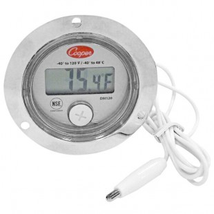 Cooper-Atkins DM120-0-3 Digital Refrigerator / Freezer Panel Thermometer with 39 Cooper-Atkins DM120-0-3 Digital Refrigerator / Freezer Panel Thermometer with 39