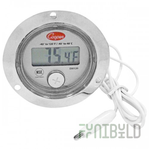 Cooper-Atkins DM120-0-3 Digital Refrigerator / Freezer Panel Thermometer with 39