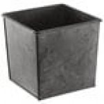 American Metalcraft BEVDG6 1/6 Size Onyx Galvanized Metal Rectangular Utensil Holder