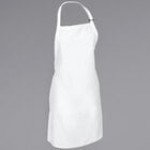 Mercer Culinary M61120WH Genesis® White Poly-Cotton Bib Apron with Adjustable Neck - 33 Mercer Culinary M61120WH Genesis® White Poly-Cotton Bib Apron with Adjustable Neck - 33