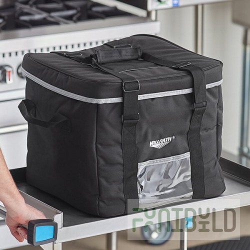 Vollrath VMDB100 1-Series Insulated Milk Crate / Meal Delivery Bag - Holds (1) Milk Crate