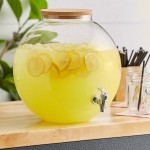 Acopa 5 Gallon Fishbowl Beverage Dispenser with Cork Lid Acopa 5 Gallon Fishbowl Beverage Dispenser with Cork Lid