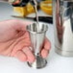 Barfly® M37001 20 mL & 40 mL (0.68 oz. & 1.35 oz.) Stainless Steel Japanese Style Jigger Barfly® M37001 20 mL & 40 mL (0.68 oz. & 1.35 oz.) Stainless Steel Japanese Style Jigger