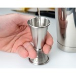 Barfly® M37001 20 mL & 40 mL (0.68 oz. & 1.35 oz.) Stainless Steel Japanese Style Jigger Barfly® M37001 20 mL & 40 mL (0.68 oz. & 1.35 oz.) Stainless Steel Japanese Style Jigger
