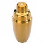 Barfly® M37038GD 17 oz. Gold-Plated Heavy Weight 3-Piece Cobbler Cocktail Shaker
