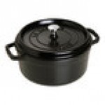 Staub 4 Qt. Black Enameled Cast Iron Dutch Oven 1003195