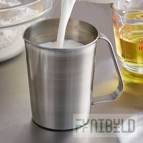 Vollrath 95160 0.5 Qt. Stainless Steel Graduated Measuring Cup