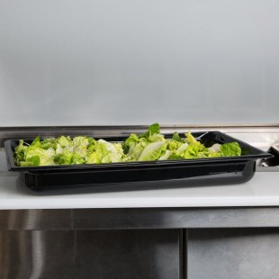 Vollrath 8002420 Super Pan® Full Size Black Polycarbonate Food Pan - 2 1/2
