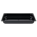 Vollrath 8002420 Super Pan® Full Size Black Polycarbonate Food Pan - 2 1/2