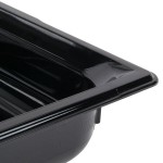Vollrath 8002420 Super Pan® Full Size Black Polycarbonate Food Pan - 2 1/2