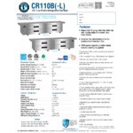 Hoshizaki CR110B 110 1/2 Hoshizaki CR110B 110 1/2