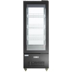Avantco GD4C-15-HC Black 4-Sided Glass Refrigerated Display Case