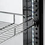 Avantco GD4C-15-HC Black 4-Sided Glass Refrigerated Display Case