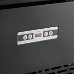 Avantco GD4C-15-HC Black 4-Sided Glass Refrigerated Display Case