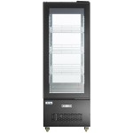 Avantco GD4C-15-HC Black 4-Sided Glass Refrigerated Display Case