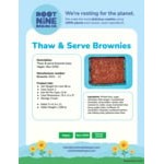Root Nine Baking Co. Vegan Brownie Tray 6 lb. - 2/Case Root Nine Baking Co. Vegan Brownie Tray 6 lb. - 2/Case