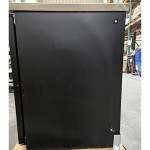 Scratch and Dent Avantco UDD-2-HC Black Kegerator / Beer Dispenser with (1) 2 Tap Tower - (2) 1/2 Keg Capacity