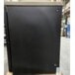 Scratch and Dent Avantco UDD-2-HC Black Kegerator / Beer Dispenser with (1) 2 Tap Tower - (2) 1/2 Keg Capacity