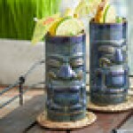 Tuxton GZ4-160 Pine 16 oz. Ceramic Tiki Mug - 12/Pack Tuxton GZ4-160 Pine 16 oz. Ceramic Tiki Mug - 12/Pack