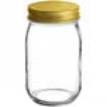 Acopa Rustic Charm 16 oz. Drinking / Mason Jar with Gold Metal Lid - 12/Case Acopa Rustic Charm 16 oz. Drinking / Mason Jar with Gold Metal Lid - 12/Case