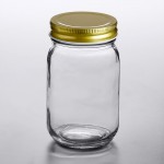 Acopa Rustic Charm 16 oz. Drinking / Mason Jar with Gold Metal Lid - 12/Case Acopa Rustic Charm 16 oz. Drinking / Mason Jar with Gold Metal Lid - 12/Case
