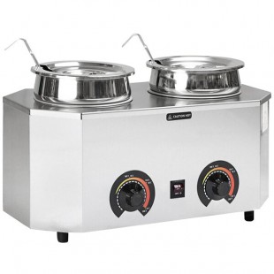 Paragon 2029A Pro-Deluxe Dual 4 Qt. Warmer with 2 Insets, 2 Lids, and 2 Ladles - 120V, 1000W Paragon 2029A Pro-Deluxe Dual 4 Qt. Warmer with 2 Insets, 2 Lids, and 2 Ladles - 120V, 1000W