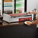Avantco RG1850NS 50 Hot Dog Roller Grill with 11 Non-Stick Rollers - 120V, 1460W Avantco RG1850NS 50 Hot Dog Roller Grill with 11 Non-Stick Rollers - 120V, 1460W
