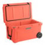 CaterGator CG65CLW Coral 65 Qt. Mobile Rotomolded Outdoor Cooler / Ice Chest
