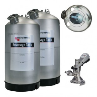 Micro Matic AMER-BT Americano Tapping Kit with (2) 4.76 Gallon Micro Matic AMER-BT Americano Tapping Kit with (2) 4.76 Gallon