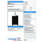 Continental Refrigerator KC24N Single Tap Kegerator Beer Dispenser - Black, (1) 1/2 Keg Capacity Continental Refrigerator KC24N Single Tap Kegerator Beer Dispenser - Black, (1) 1/2 Keg Capacity