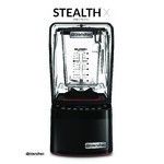 Blendtec S885XC2901-B1GB1A Stealth X 3.8 hp Blender with Sound Enclosure and (2) 75 oz. FourSide Jars - 120V Blendtec S885XC2901-B1GB1A Stealth X 3.8 hp Blender with Sound Enclosure and (2) 75 oz. FourSide Jars - 120V