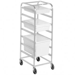 Channel PBA707 7 Box Mobile Aluminum Food Box Rack Channel PBA707 7 Box Mobile Aluminum Food Box Rack
